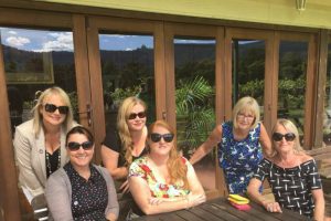 A group enjoying lunch at Cambewarra Estate on a Berry Wine Tasting Day Tour