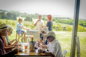 A Berry Wine Tasting Day Tour having lunch at Mountain Ridge Winery Restaurant