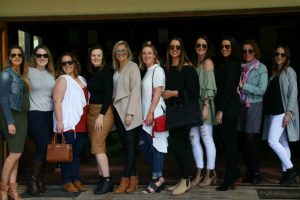 A group of girls enjoying a wine tasting at Cambewarra Estate on Sydney Wine Tasting Tour