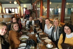 A tour group enjoying lunch at Southern Highland Winery on a Southern Highlands Wine Tasting Day Tour