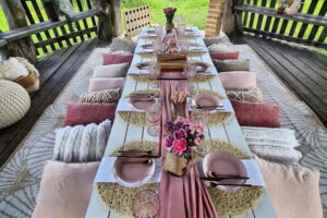 Picnic in Berry Coolangatta Estate Winery on a Kenny Escapes Unwined Picnic table