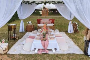 Picnic Set up for a Hens Party on a Wine Tasting Tour