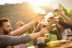 wine tasting and oyster shucking experience