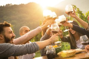 wine tasting and oyster shucking experience